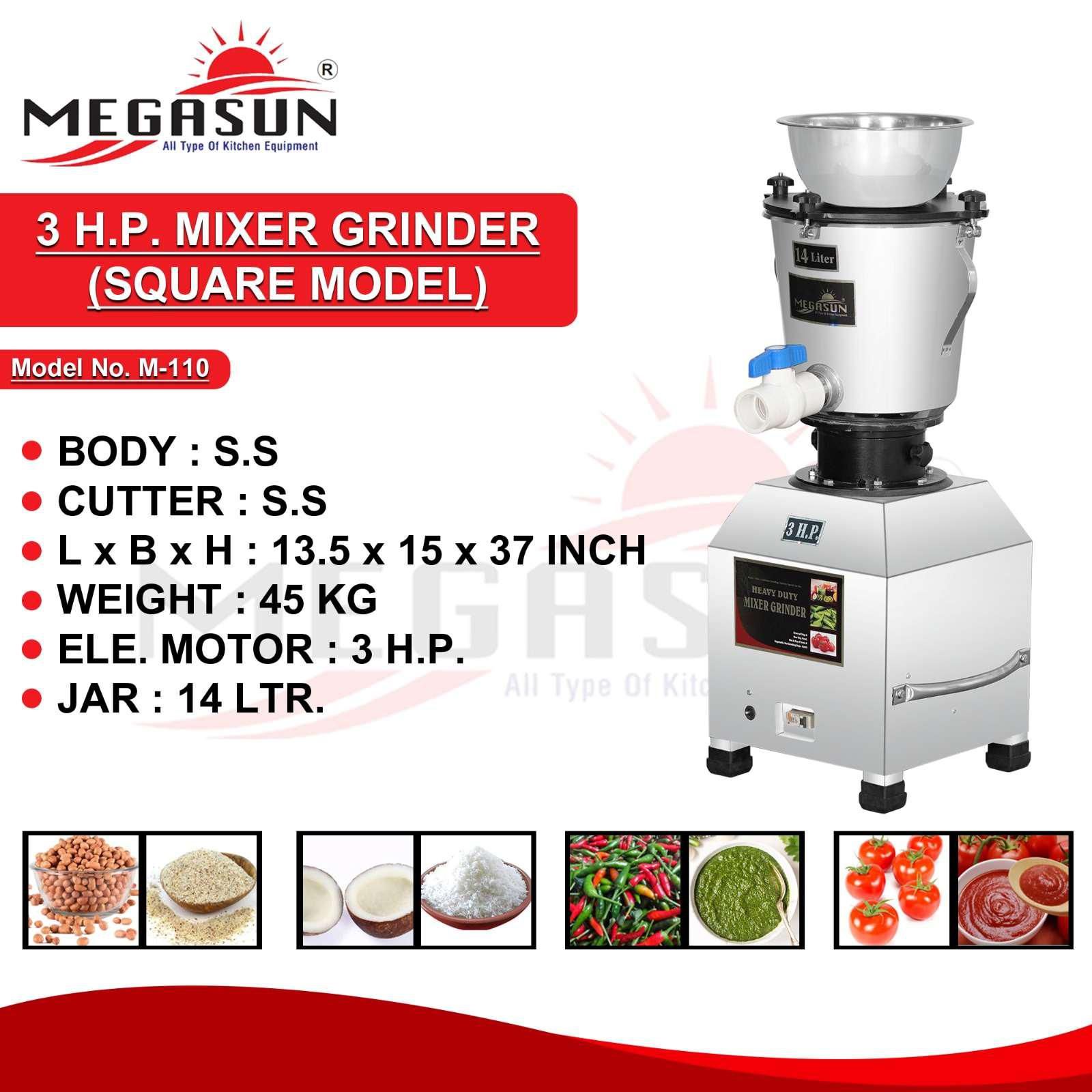 Agarwal Crockery House - 3 H.P. Mixer Grinder (Square Model)